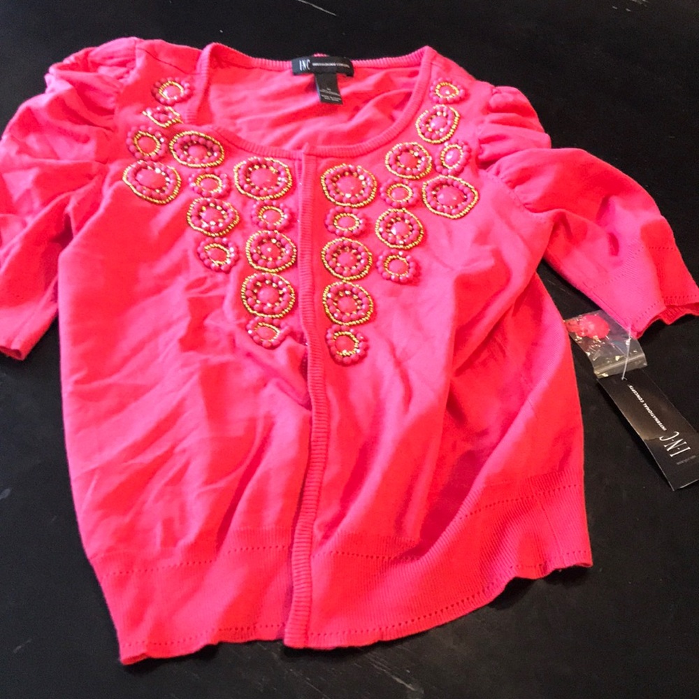 NWT Med Coral INC /International Concepts Sweater